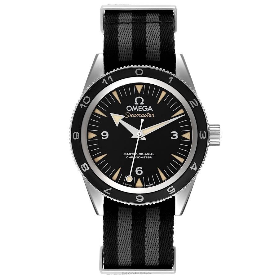 Omega Seamaster 300 Spectre LE Mens Watch 233.32.41.21.01.001 Box Card. Automatic self-winding movement with Co-Axial escapement. Resistant to magnetic fields greater than 15,000 gauss. Free sprung-balance with silicon balance spring, two barrels