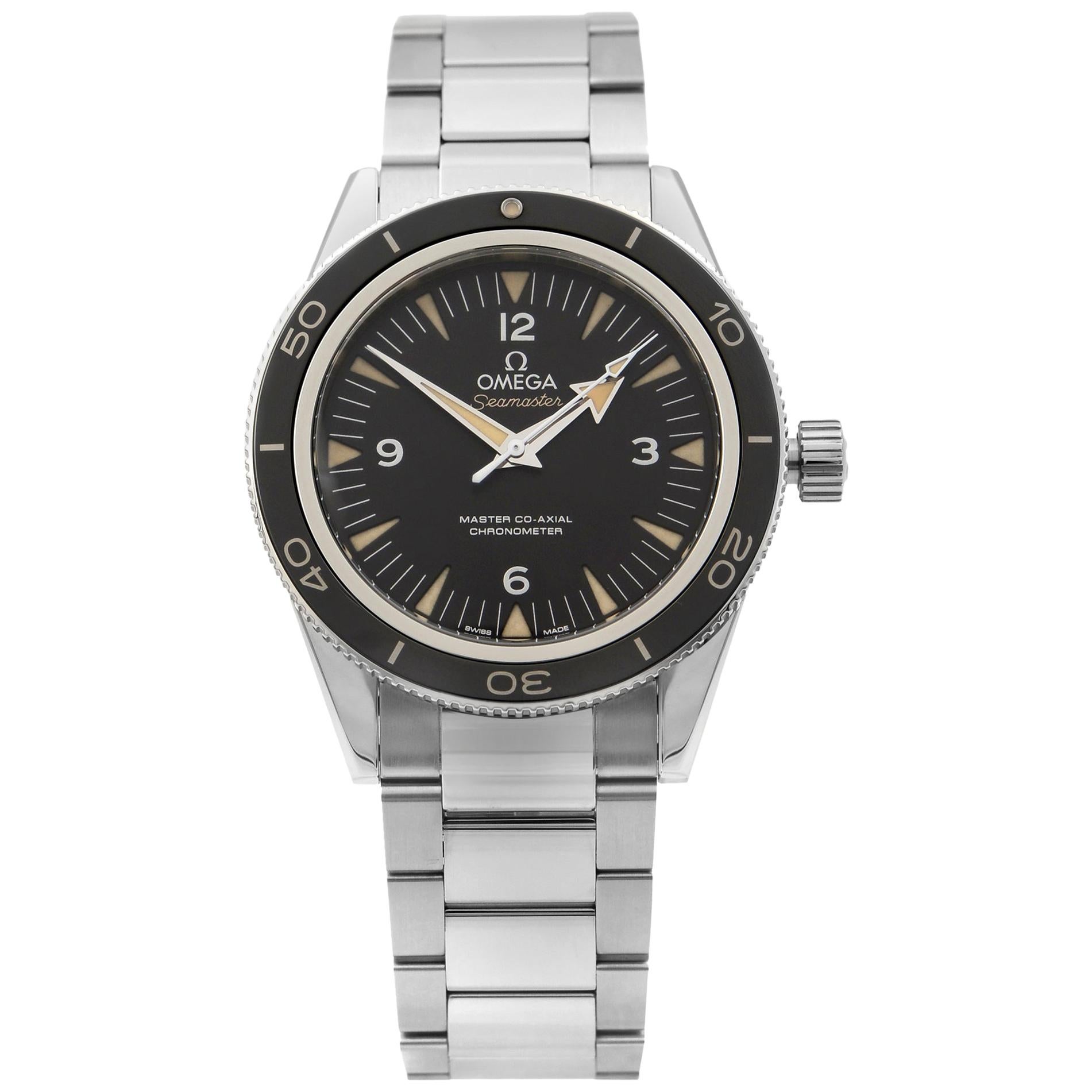 Omega Seamaster 300 Steel Ceramic Black Dial Men's Watch 233.30.41.21.01.001