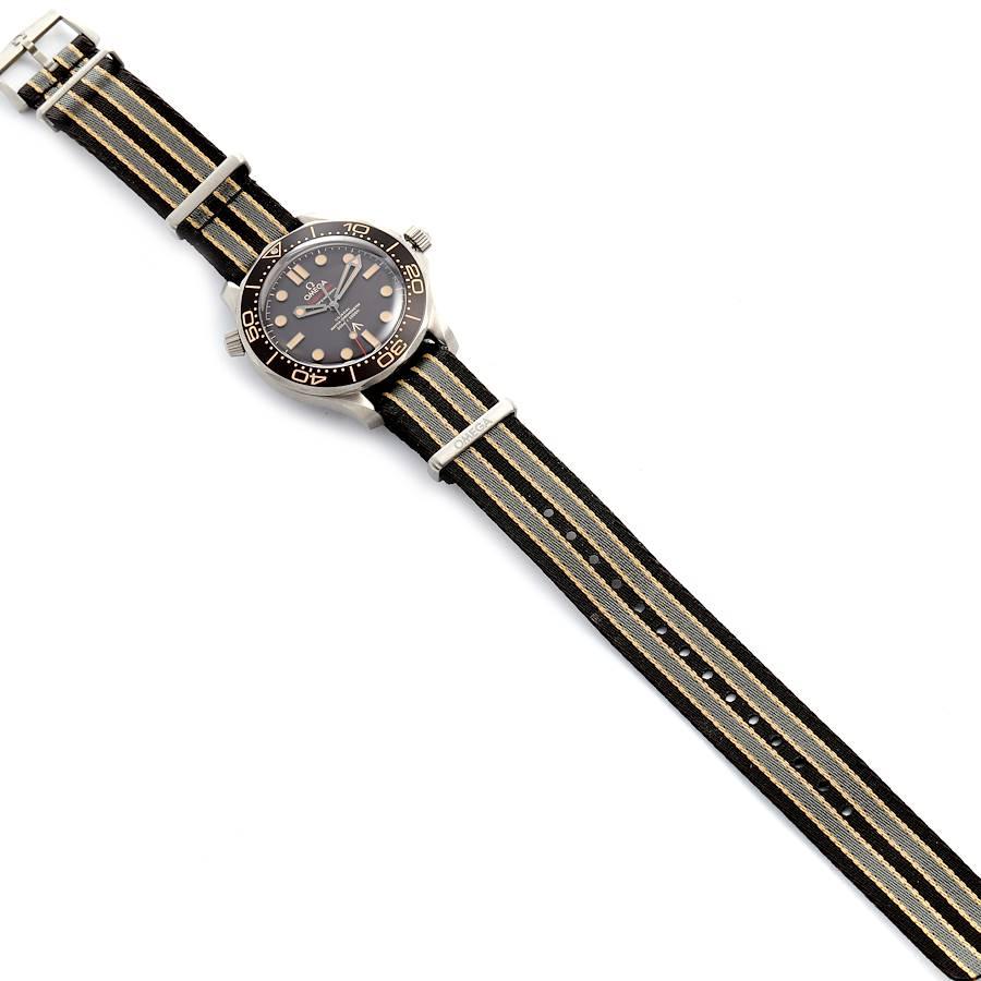 Omega Seamaster 300M 007 Edition Titanium Watch 210.92.42.20.01.001 Box Card For Sale 1