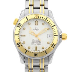 Omega Seamaster 300M Gold Steel White Dial Automatic Men's Watch 236.22.000