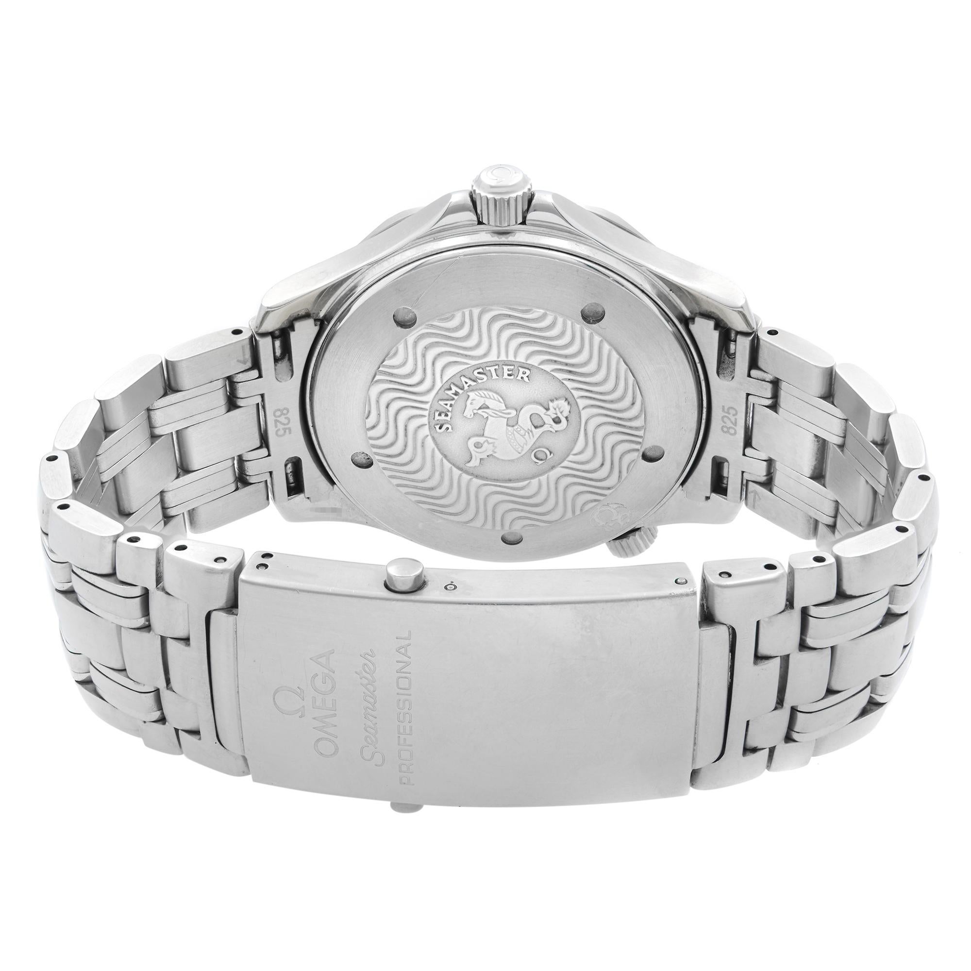 Omega Seamaster 300m Stahl Blaues Zifferblatt Automatik-Herrenuhr 2531,80.00 2