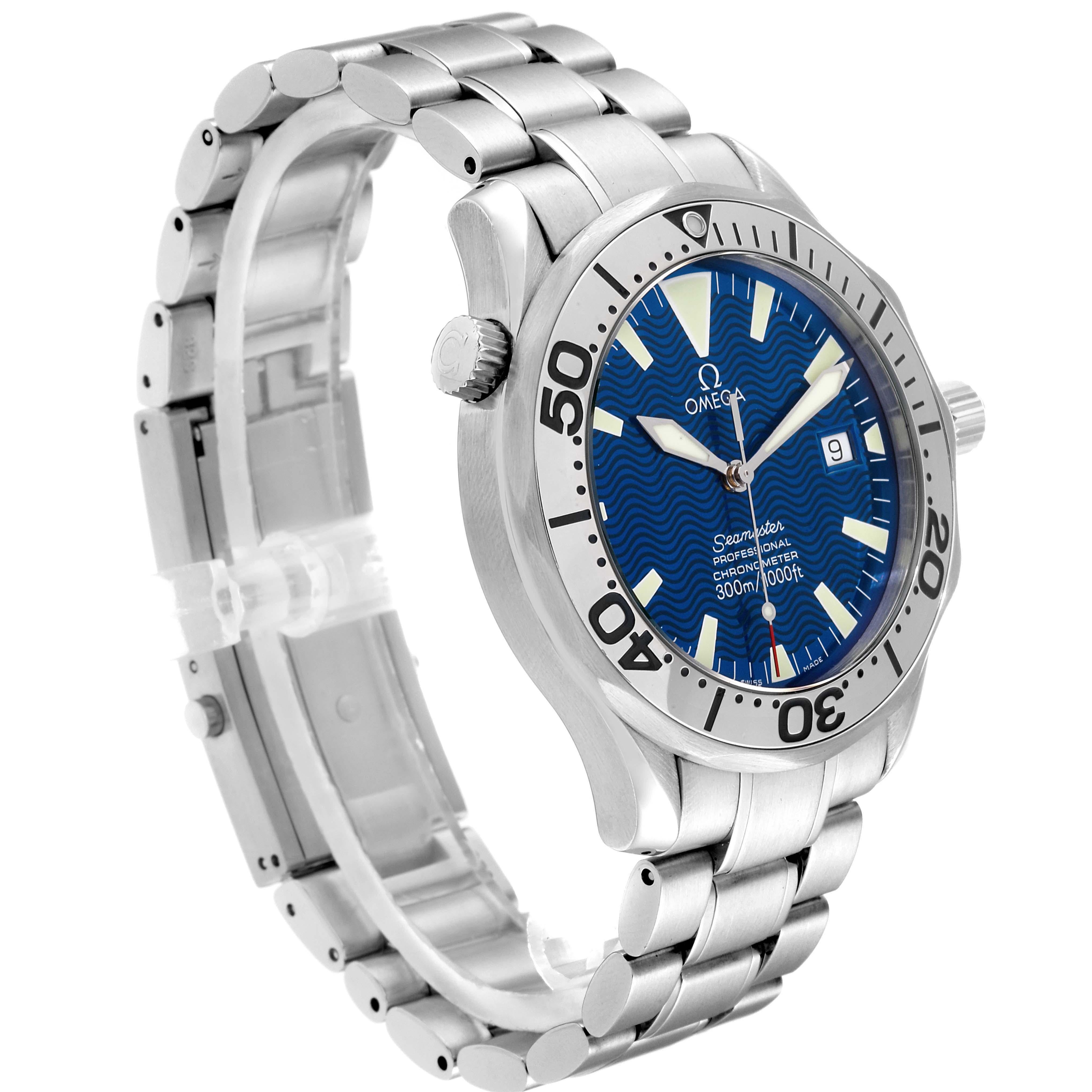 Omega Seamaster 300M Blue Dial Steel Men's Watch 2255.80.00 In Excellent Condition In Atlanta, GA