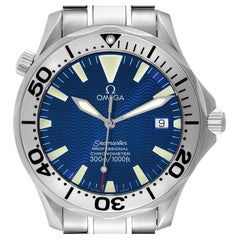 Used Omega Seamaster 300M Blue Dial Steel Mens Watch 2255.80.00