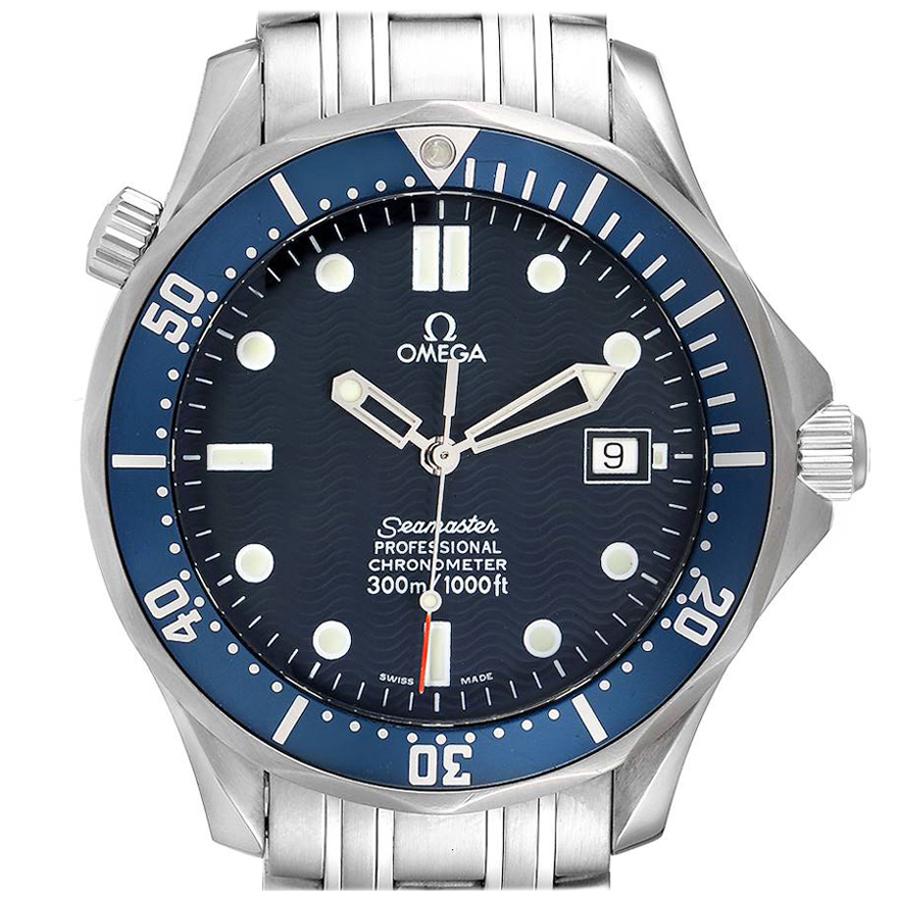 Omega Seamaster 300M Blue Dial Steel Mens Watch 2531.80.00 Box Card For Sale