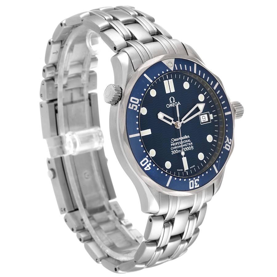 Omega Seamaster 300M Blue Dial Steel Mens Watch 2531.80.00 In Excellent Condition For Sale In Atlanta, GA