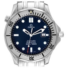 Omega Seamaster 300m Blue Wave Dial Mens Watch 2542.80.00