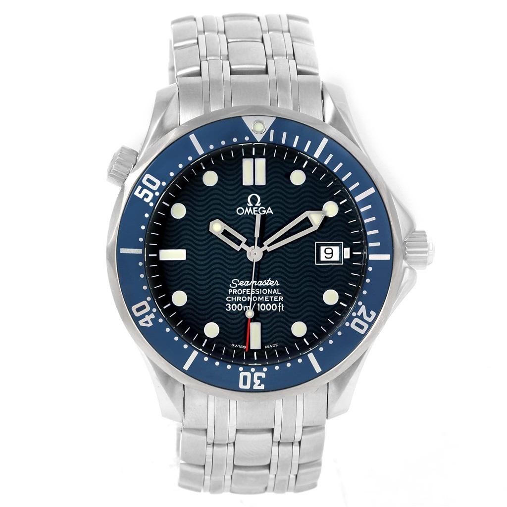 Omega Seamaster 300M Blue Wave Dial Automatic Men's Watch 2531.80.00 For Sale 5