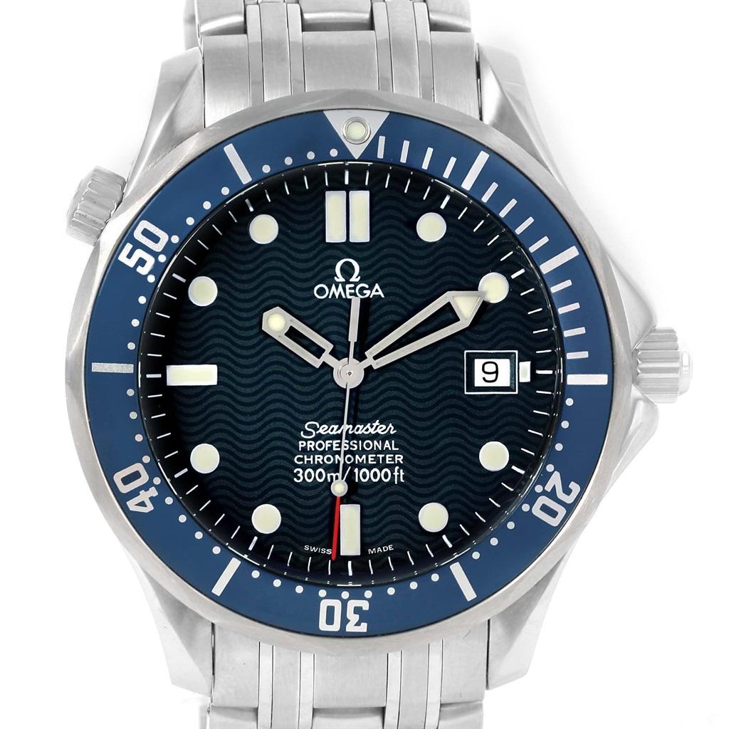 Omega Seamaster 300M Blue Wave Dial Automatic Men's Watch 2531.80.00 For Sale 6