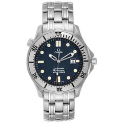 Omega Seamaster 300m Blau Wave Dial Herrenuhr 2542.80.00