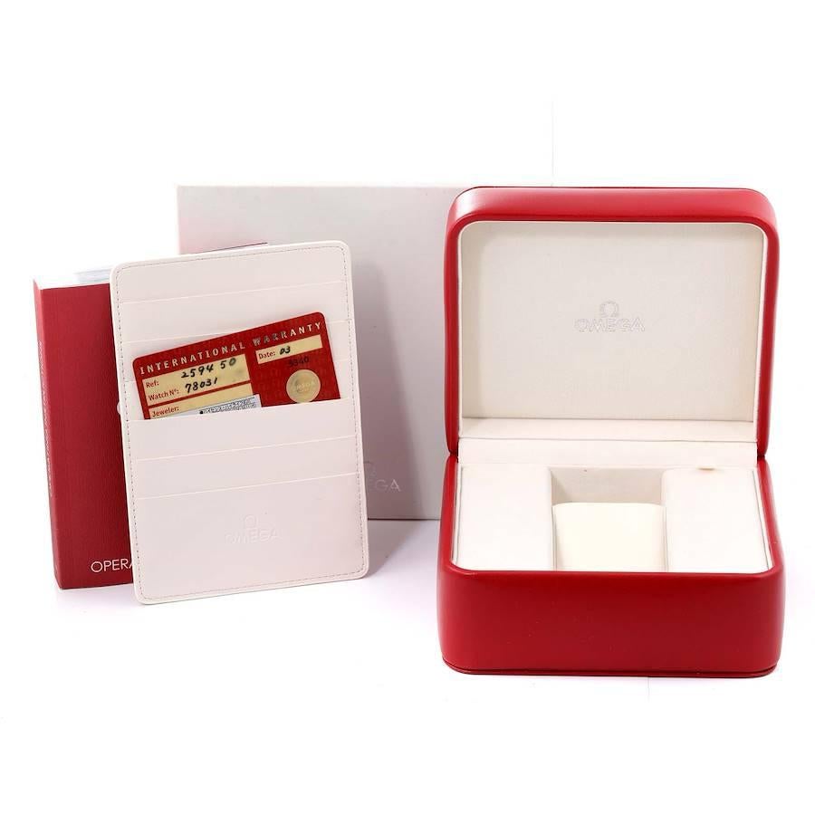 Omega Seamaster 300M Chronograph Americas Cup Watch 2594.50.00 Box Card 6