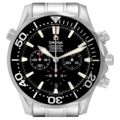 Used Omega Seamaster 300M Chronograph Americas Cup Watch 2594.50.00 Card