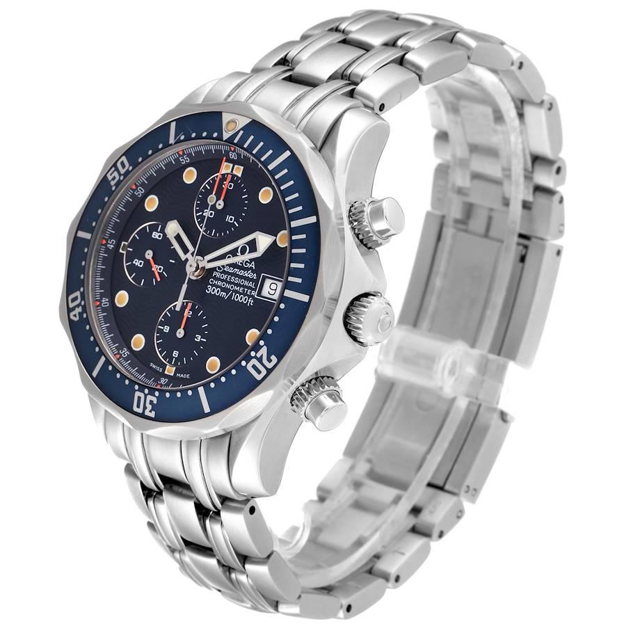 Men's Omega Seamaster 300m Chronograph Automatic Watch 2225.80.00 Card For Sale