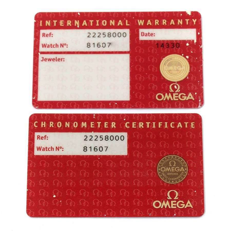 Omega Seamaster 300m Chronograph Automatic Watch 2225.80.00 Card 5