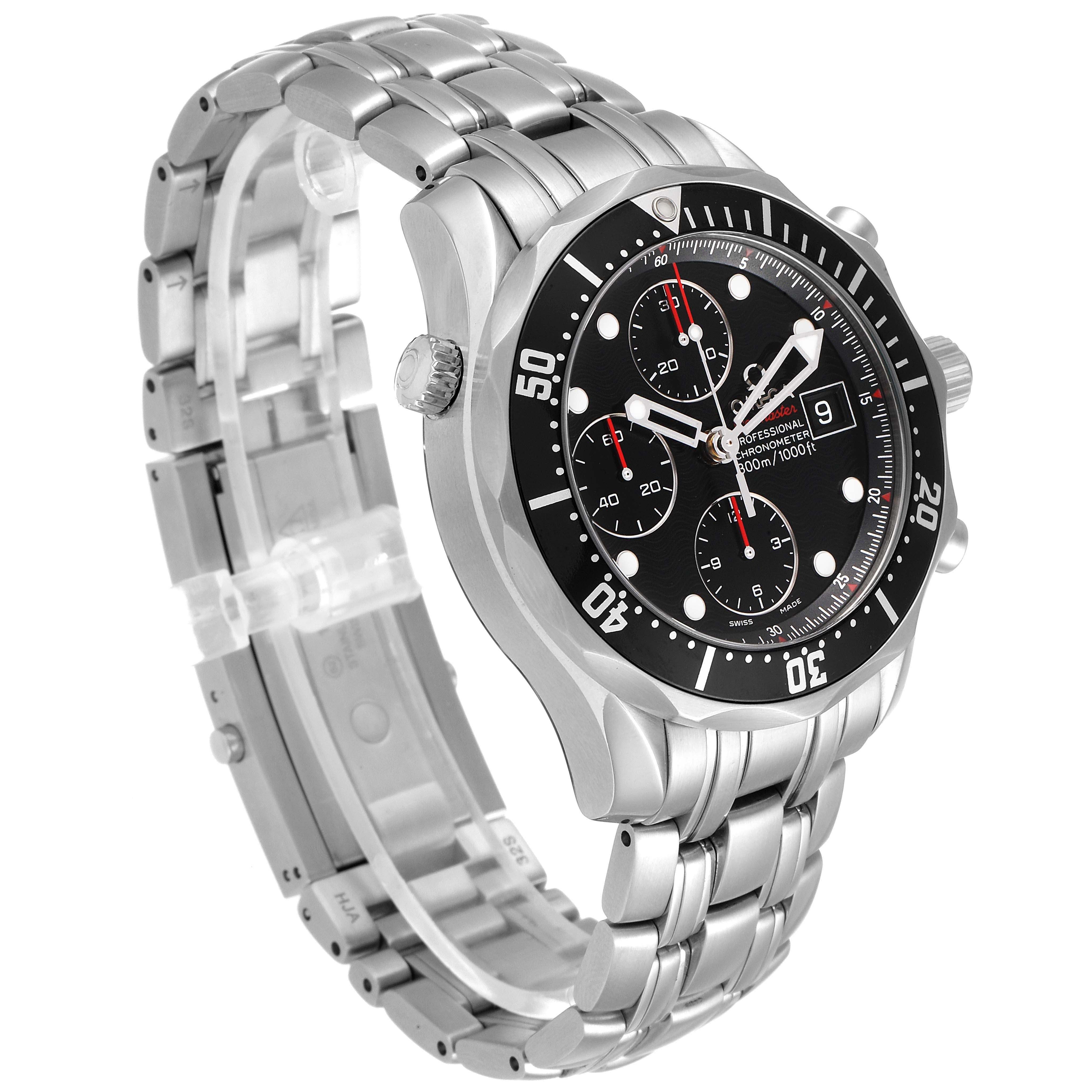 Men's Omega Seamaster Chronograph Black Dial Watch 213.30.42.40.01.001