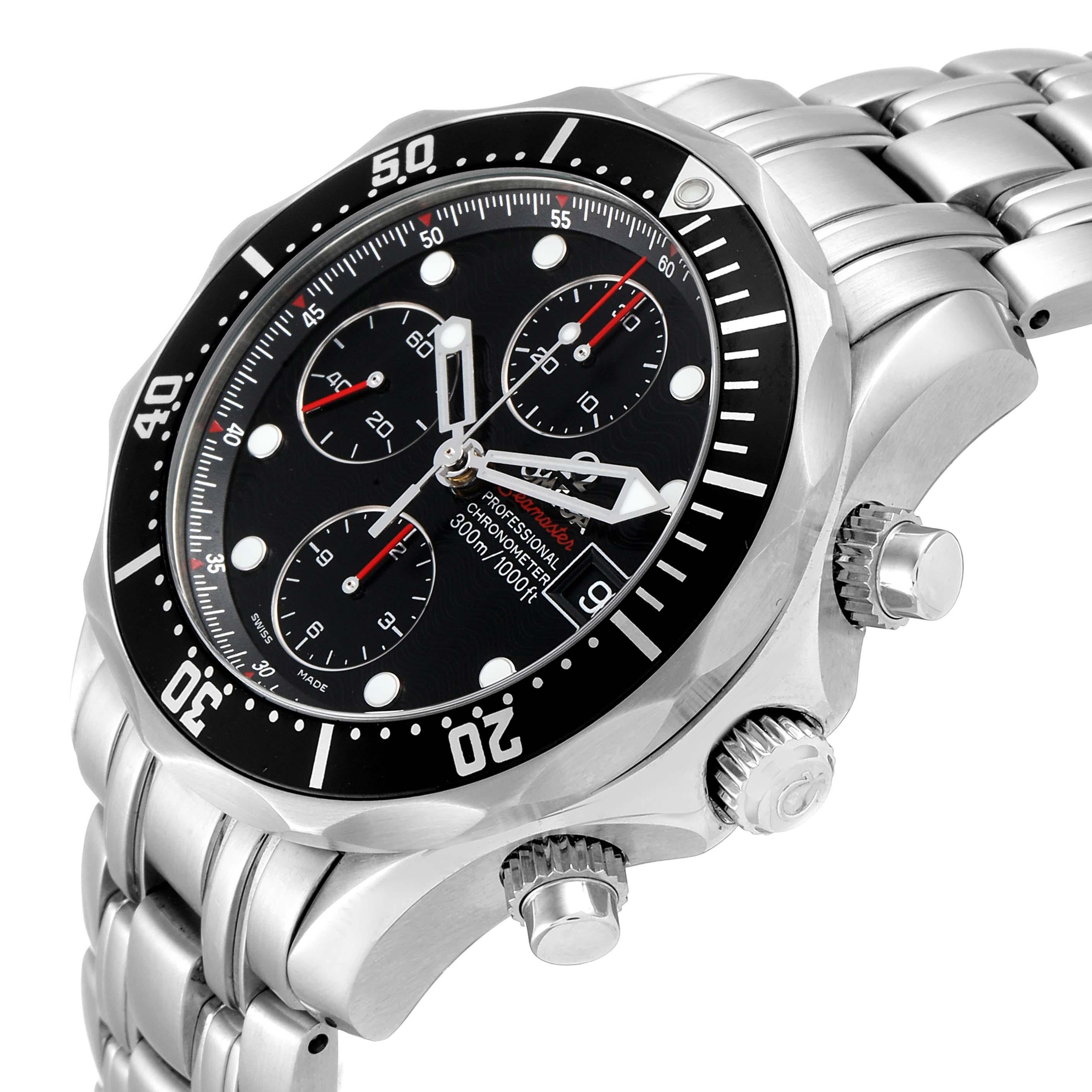 Omega Seamaster Chronograph Black Dial Watch 213.30.42.40.01.001 2