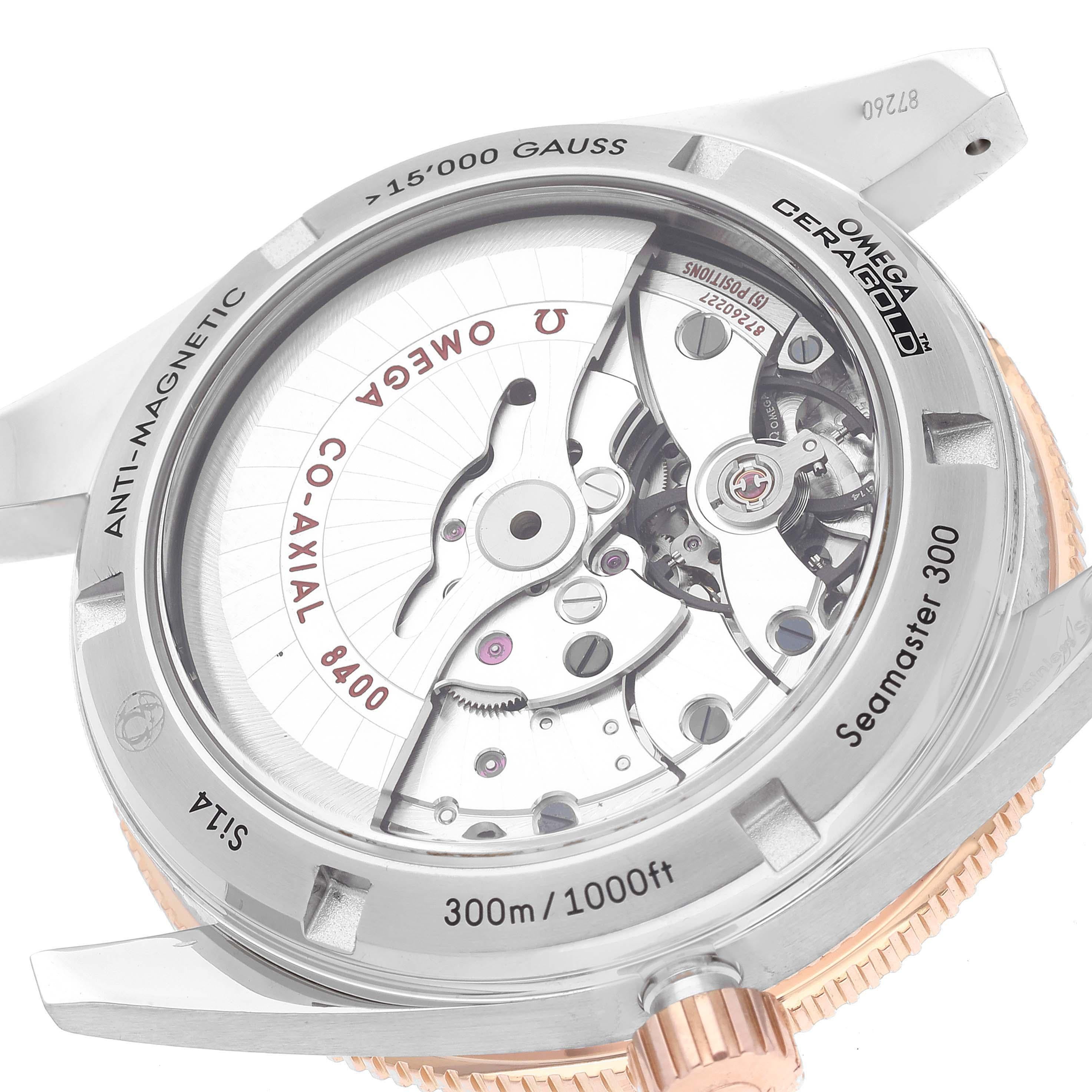 Omega Seamaster 300M Co-Axial Steel Rose Gold Watch 233.20.41,21.01.001 en vente 2