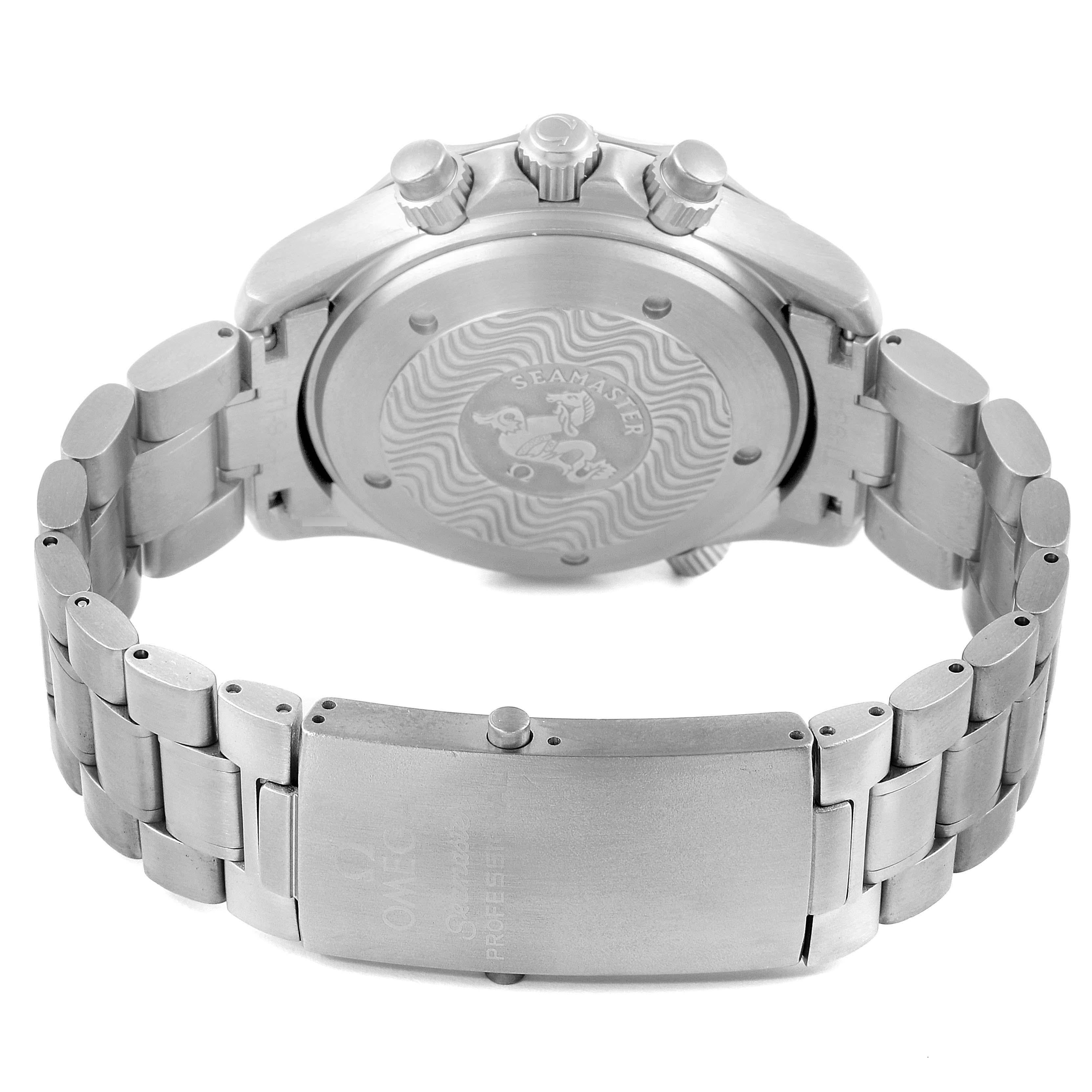Omega Seamaster Diver Chronograph Titanium Mens Watch 2293.52.00 For Sale 4