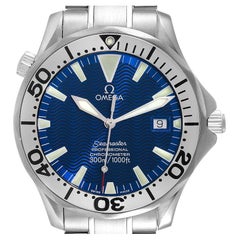 Omega Seamaster 300M Electric Blue Dial Steel Mens Watch 2255.80.00