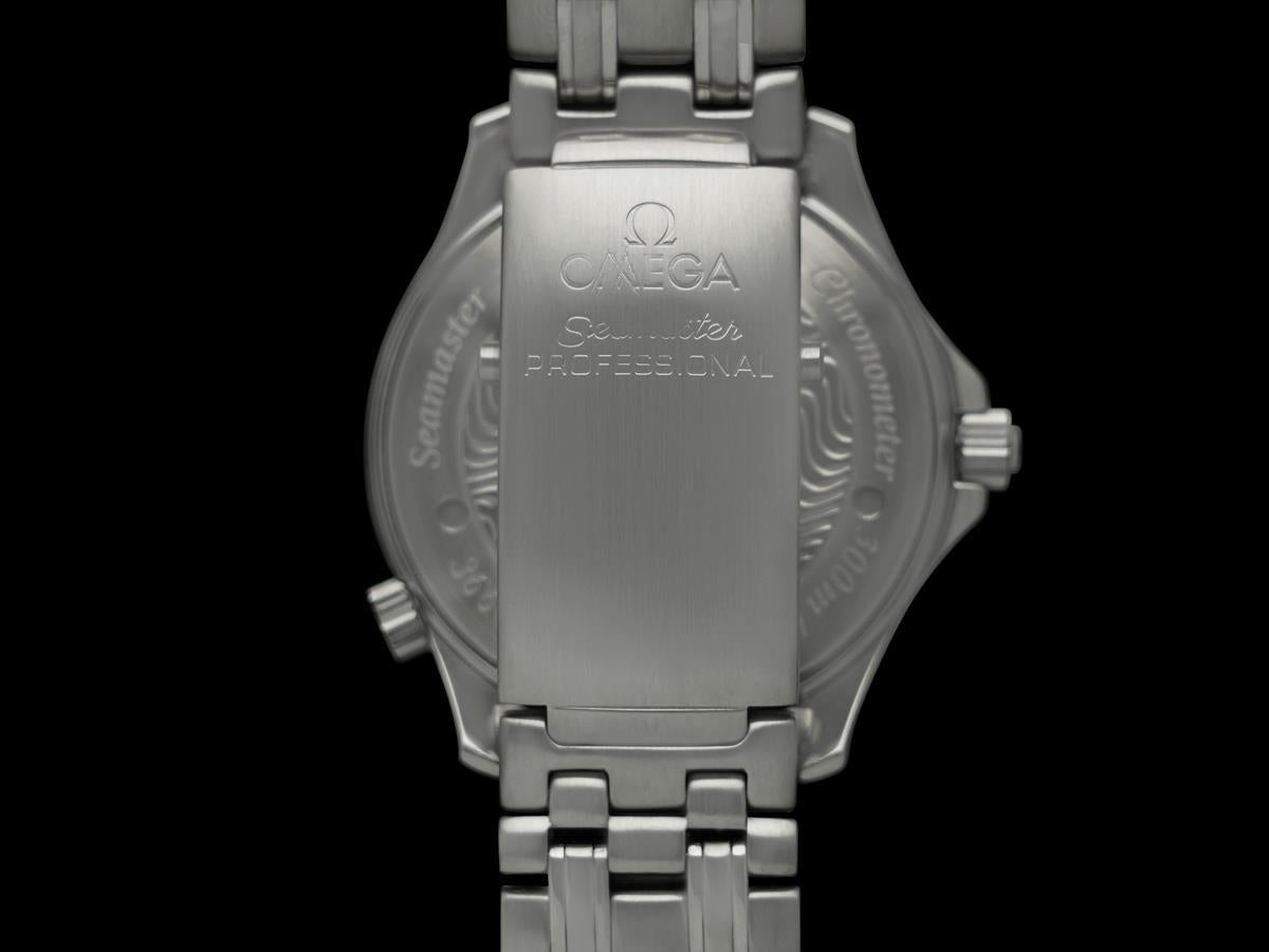Omega Seamaster 300M Herren America's Cup SS & 18K Weißgold Uhr - Mint im Angebot 5