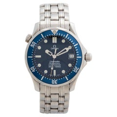 Used Omega Seamaster 300M Professional Mid Size. Blue Wave Dial, Full Set, Year 2000.