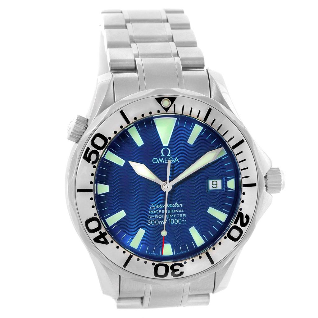 Omega Seamaster 300M Stainless Steel Automatic Mens Watch 2255.80.00. Officially certified chronometer automatic self-winding movement. Caliber 1120. Stainless steel case 41.5 mm in diameter. Omega logo on a crown. Stainless steel unidirectional