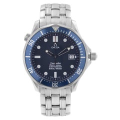 Omega Montre Seamaster 300m automatique à cadran bleu en acier pour hommes 2531,80.00 $