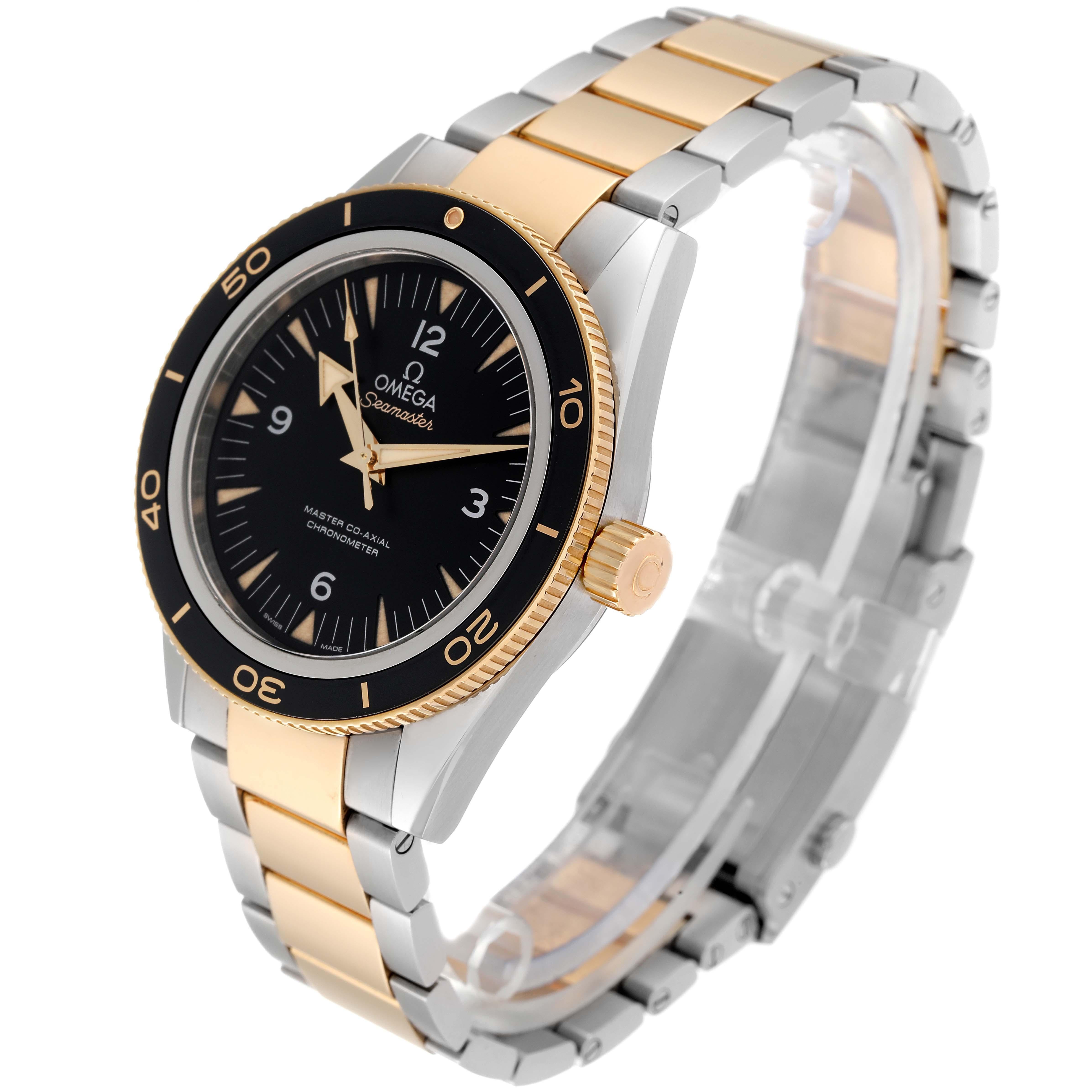 Omega Seamaster 300M Steel Yellow Gold Mens Watch 233.20.41.21.01.002 Card Pour hommes en vente