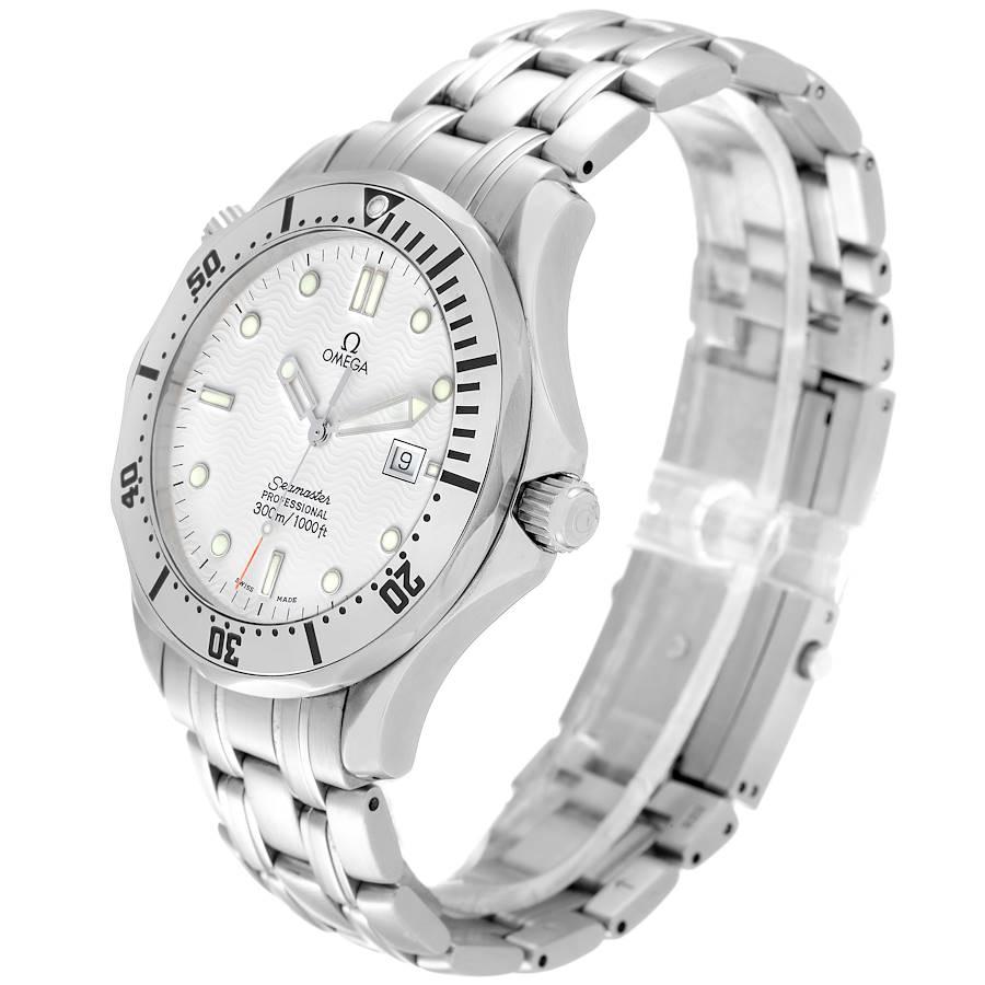 Omega Seamaster 300m Weißes Wellenzifferblatt 41mm Herrenuhr 2542.20.00 im Angebot 1