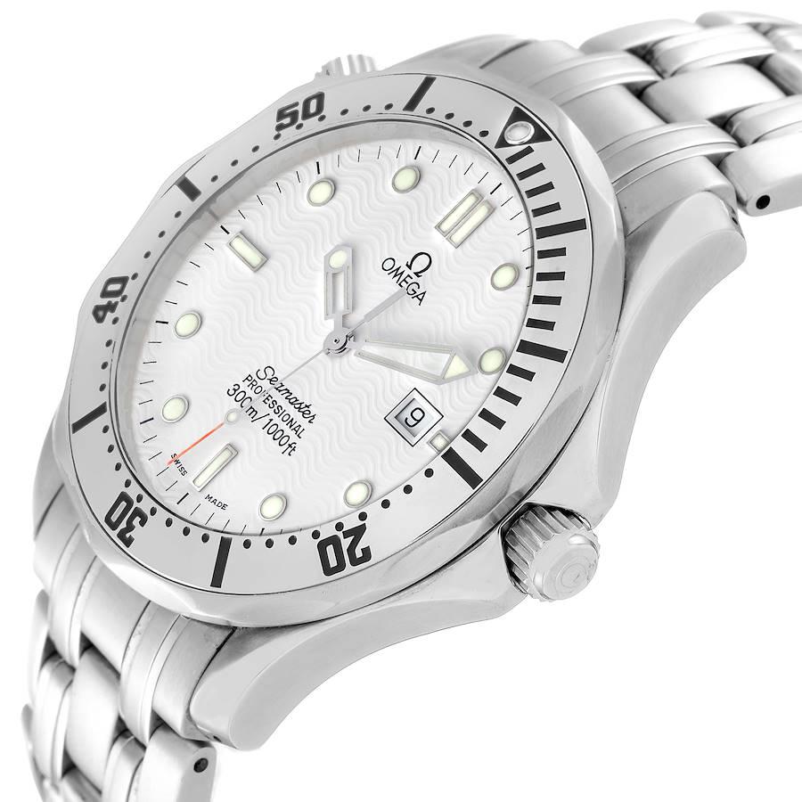 Omega Seamaster 300m Weißes Wellenzifferblatt 41mm Herrenuhr 2542.20.00 im Angebot 2