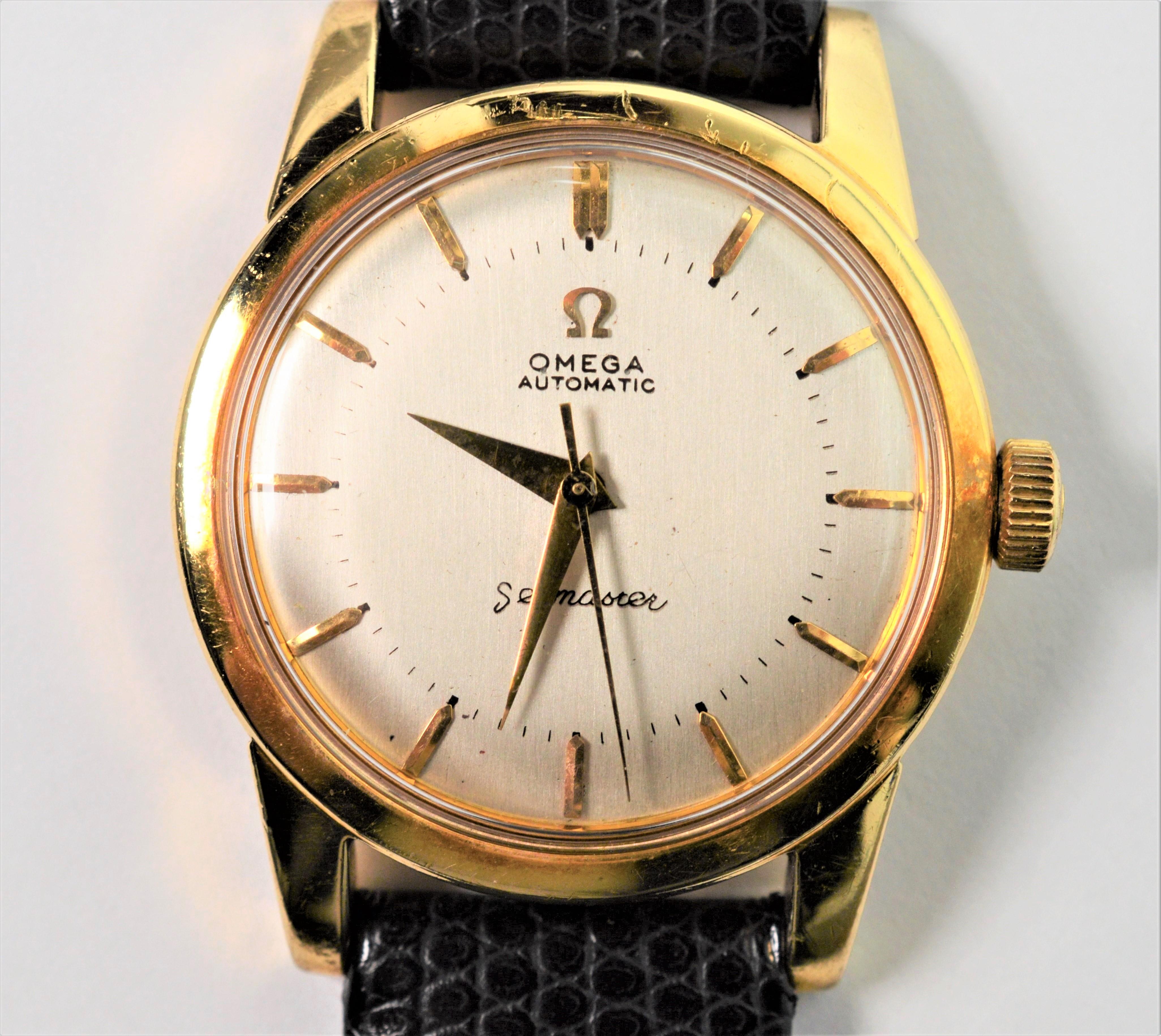 Omega Seamaster 351 Automatic Men's 18K Gold Wristwatch 3