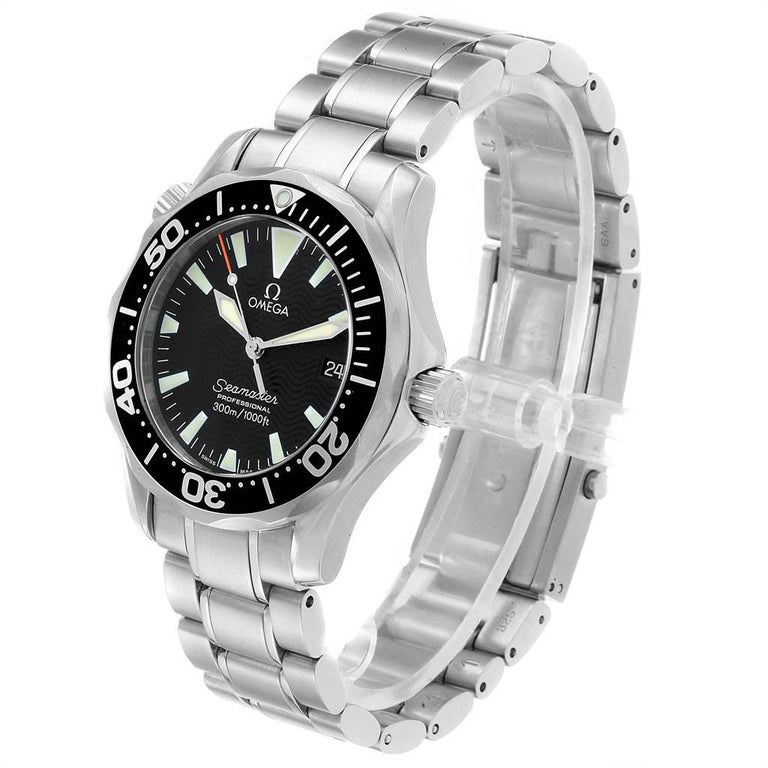 Omega Seamaster 36 Midsize Black Dial Steel Watch 2252.50.00 Box For ...