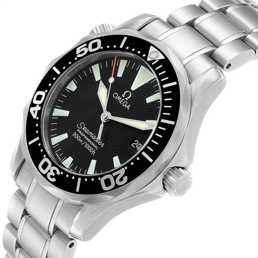 Omega Seamaster 36 Midsize Black Dial Steel Watch 2252.50.00 Box For Sale 1