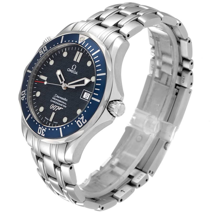 Men's Omega Seamaster 40 Years James Bond Blue Dial Mens Watch 2537.80.00 Card For Sale