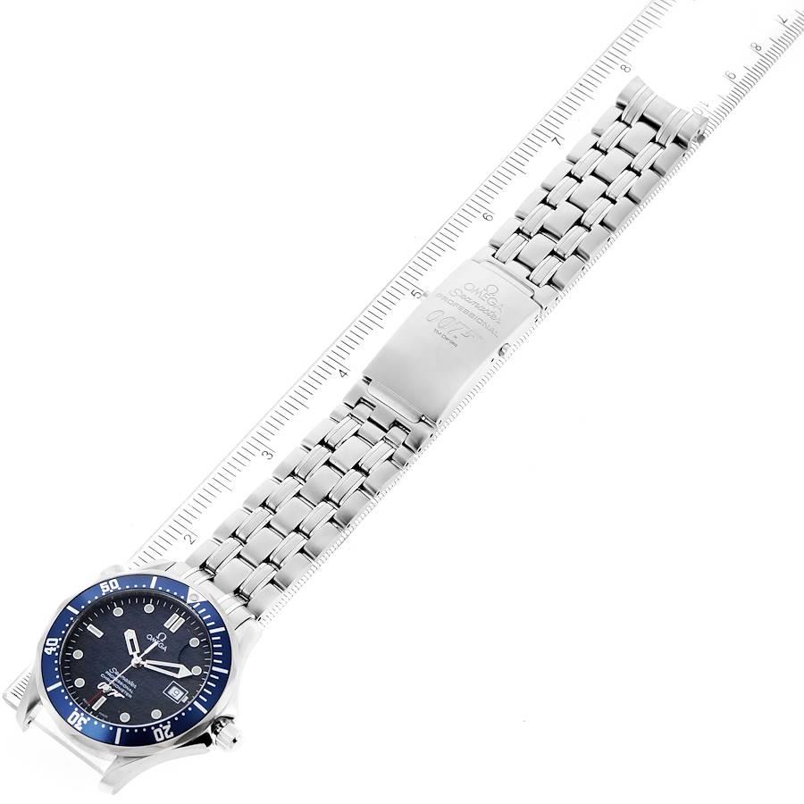 Omega Seamaster 40 Years James Bond Blue Dial Mens Watch 2537.80.00 Card For Sale 4