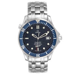 Omega Seamaster 40 Years James Bond Blue Dial Mens Watch 2537.80.00 Card
