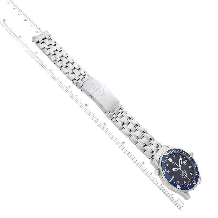Omega Seamaster 40 Jahre James Bond Blaue Zifferblattuhr 2537.80,00 BoxKarte 4