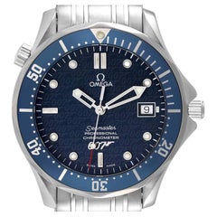 Omega Seamaster 40 Years James Bond Blue Dial Watch 2537.80.00 Card