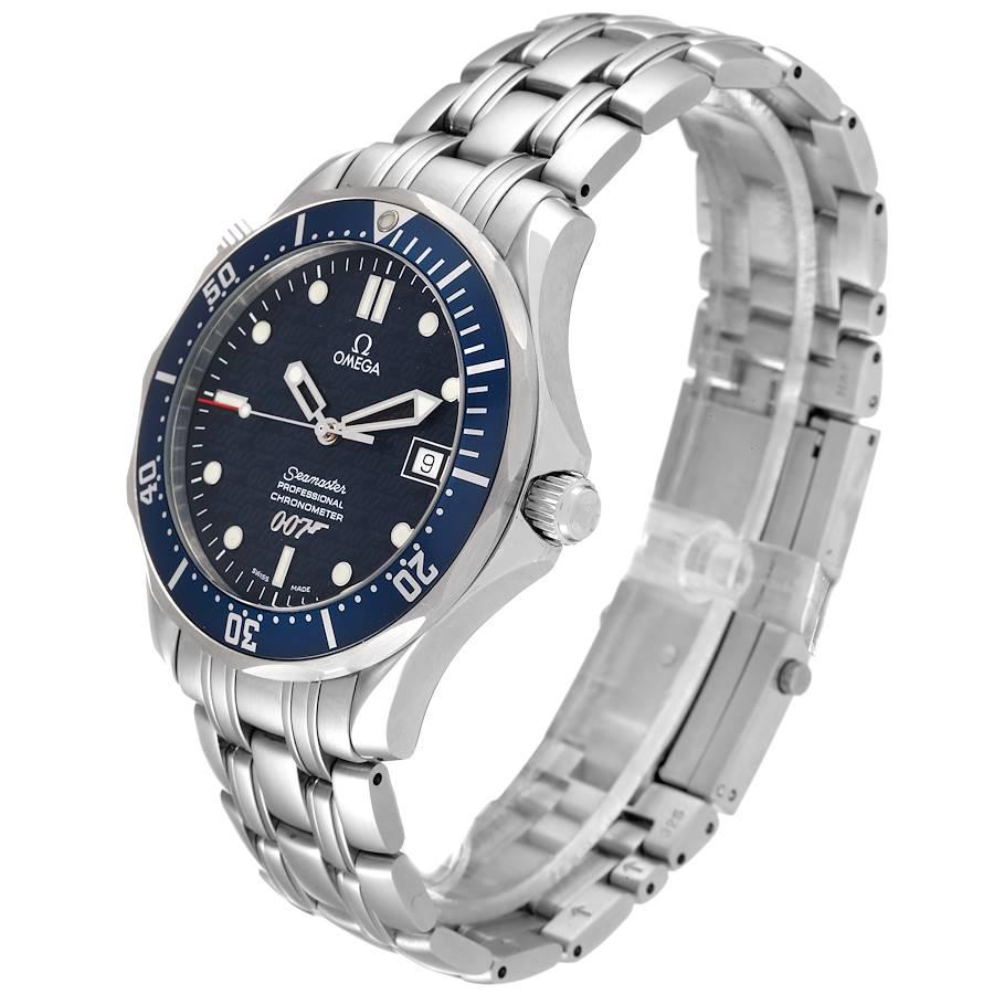 Men's Omega Seamaster 40 Years James Bond Blue Dial Watch 2537.80.00 Unworn For Sale