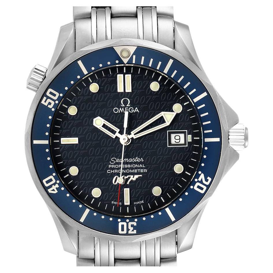 Omega Seamaster 40 Years James Bond Blue Dial Watch 2537.80.00 Unworn For Sale