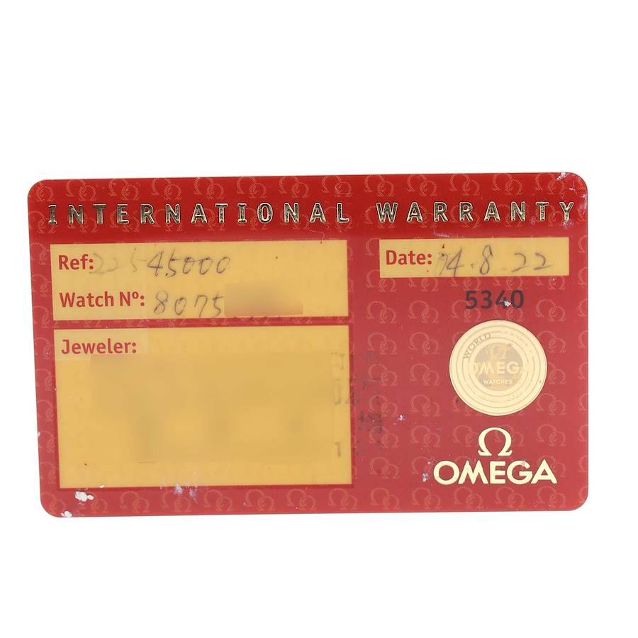 Omega Seamaster 41 300M Black Dial Mens Watch 2254.50.00 Card 5