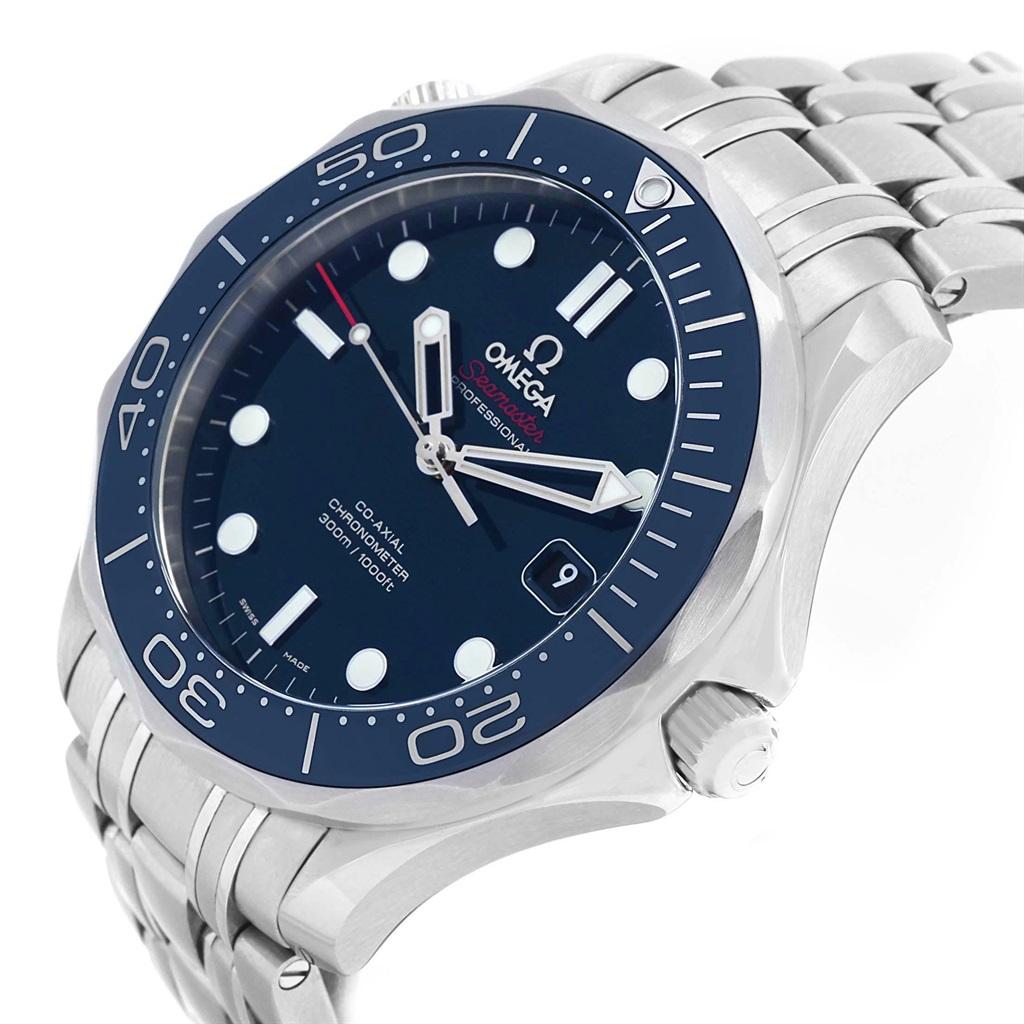 Men's Omega Seamaster 41 Co-Axial Blue Dial Men’s Watch 212.30.41.20.03.001 For Sale