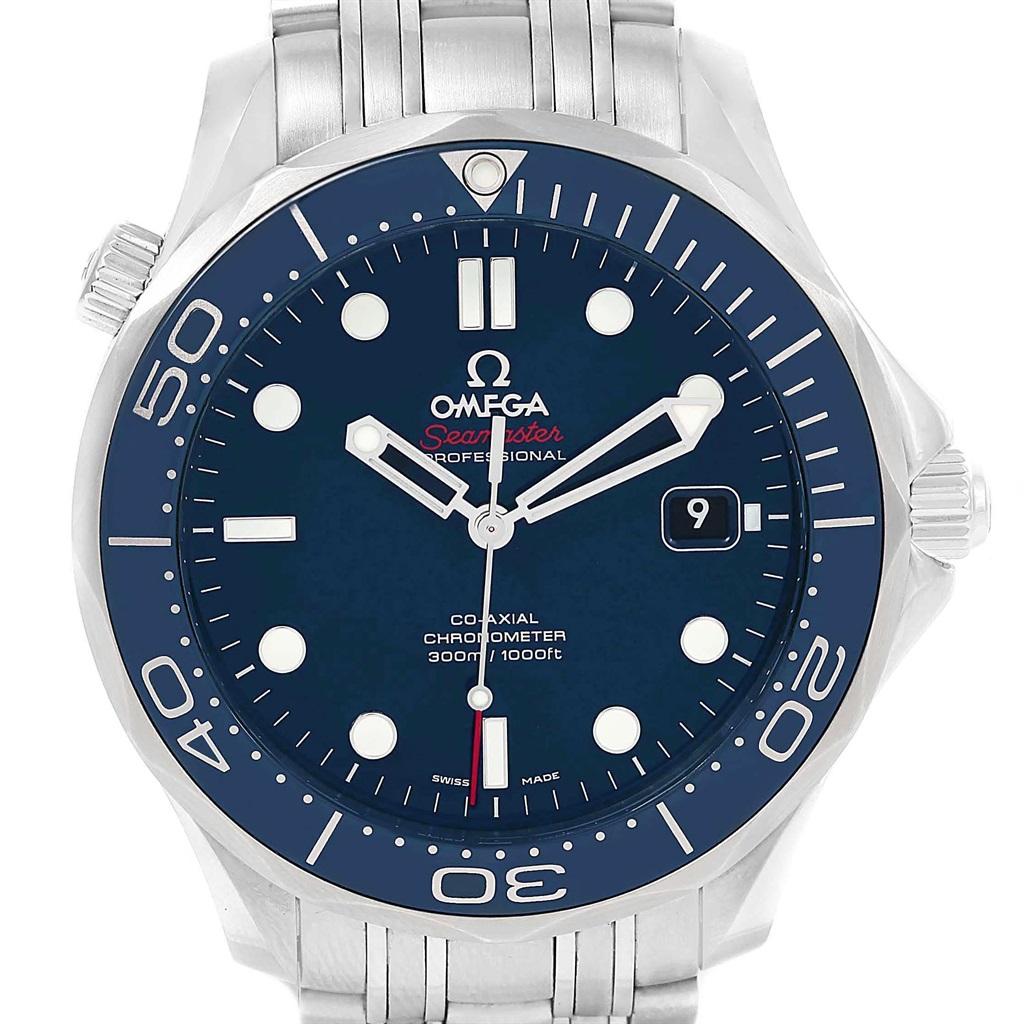 Omega Seamaster 41 Co-Axial Blue Dial Men’s Watch 212.30.41.20.03.001 For Sale 1