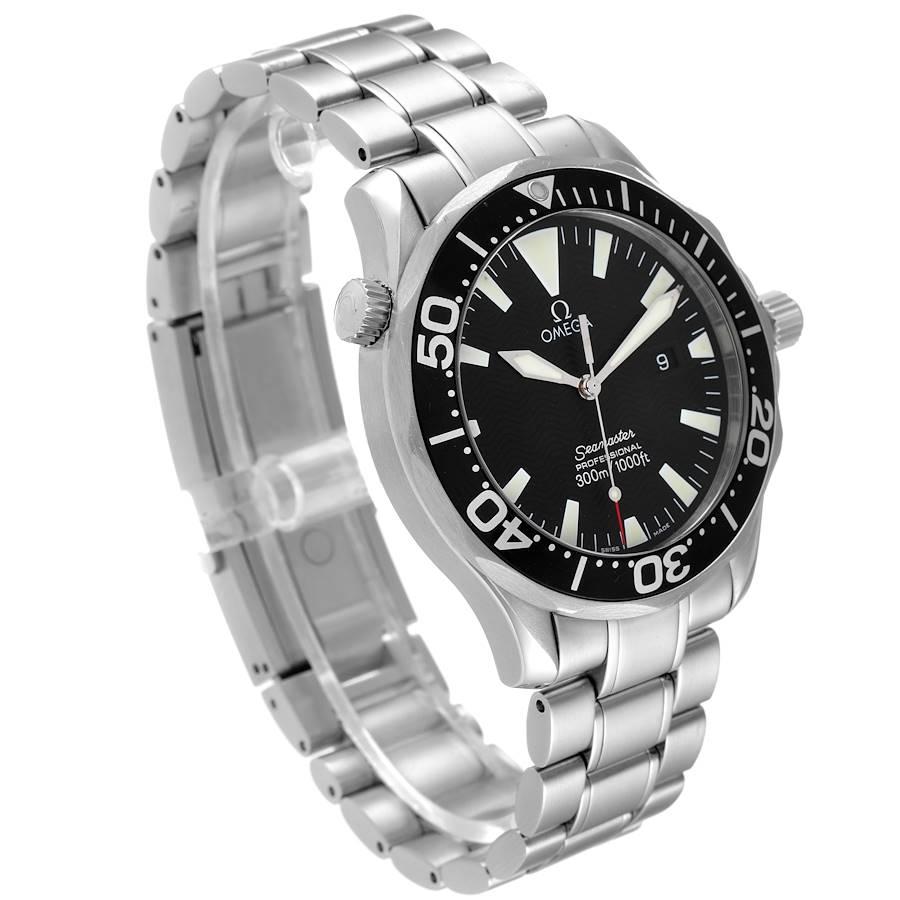 Omega Seamaster Black Dial Stainless Steel Mens Watch 2264.50.00 In Good Condition In Atlanta, GA