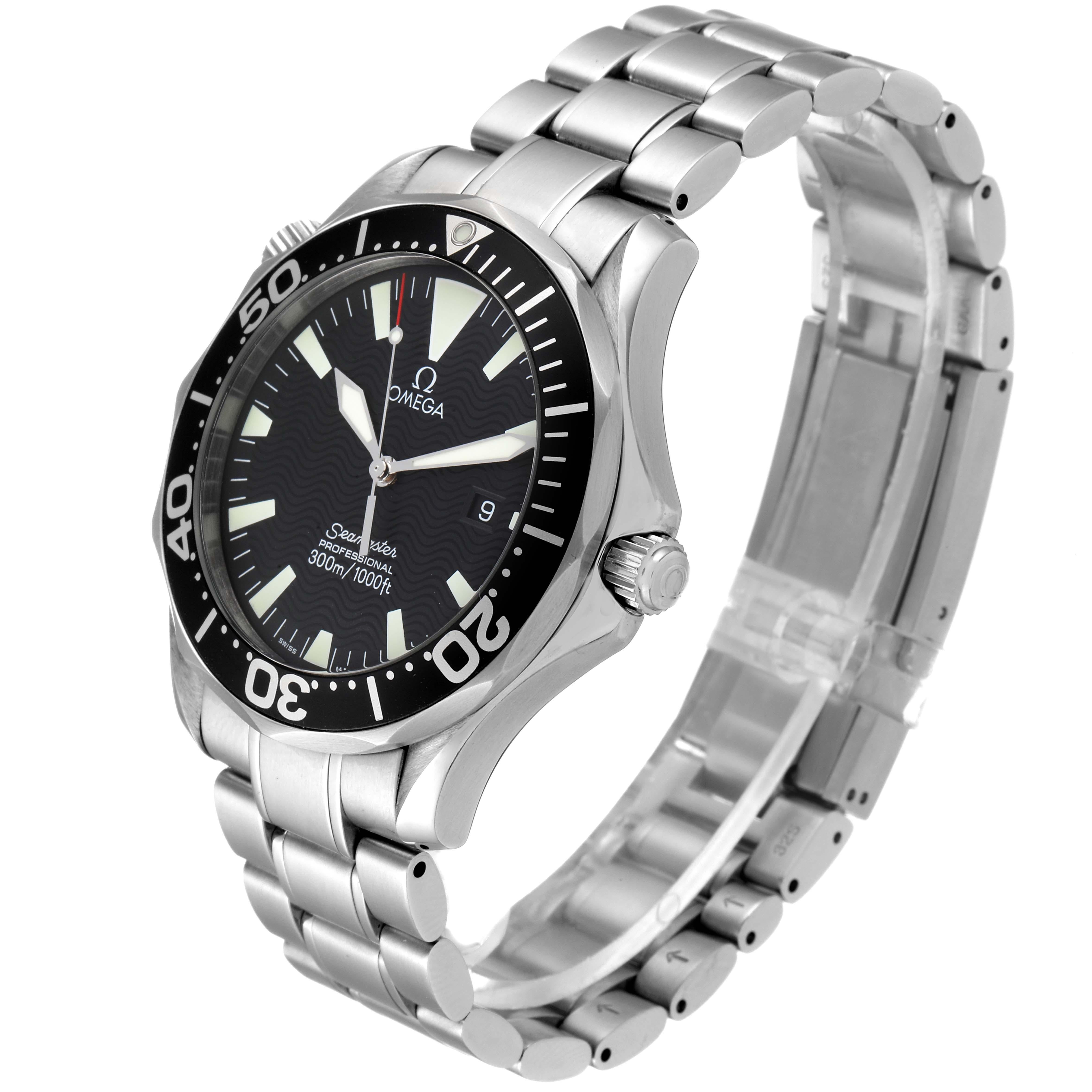 Omega Seamaster Black Dial Stainless Steel Mens Watch 2264.50.00 For Sale 1