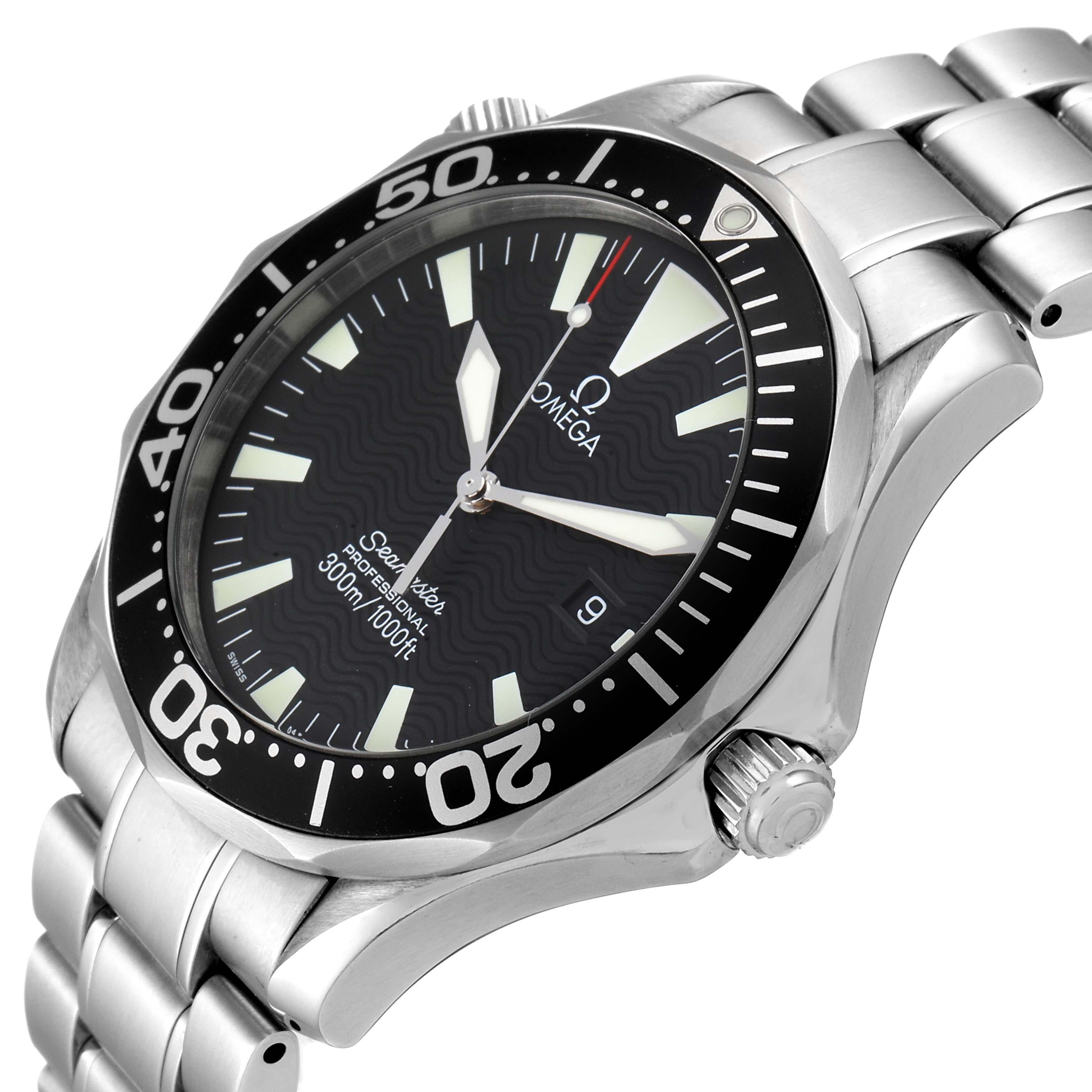 Omega Seamaster Black Dial Stainless Steel Mens Watch 2264.50.00 For Sale 2