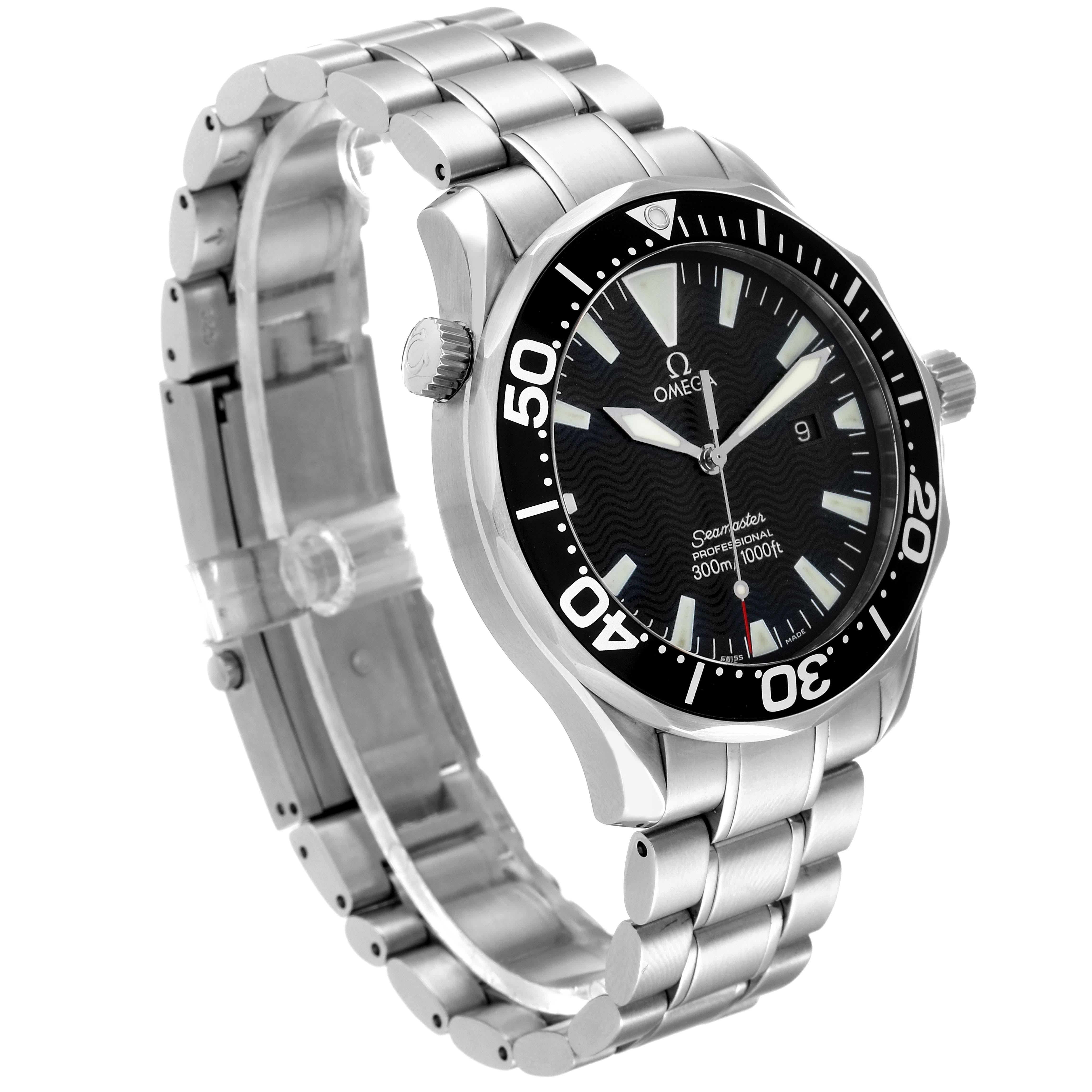 omega seamaster schwarzes zifferblatt