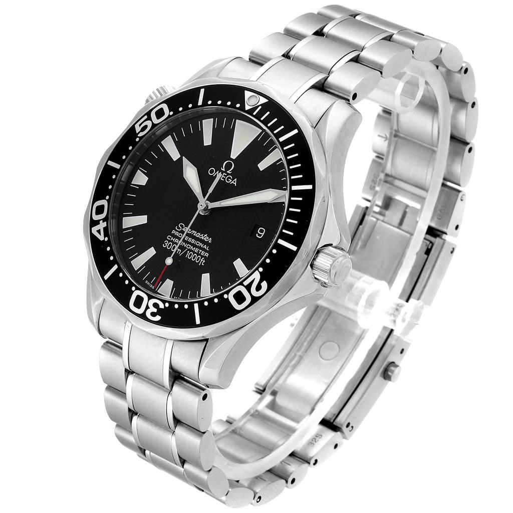 Omega Seamaster Black Wave Dial Steel Men's Watch 2254.50.00 im Zustand „Hervorragend“ in Atlanta, GA