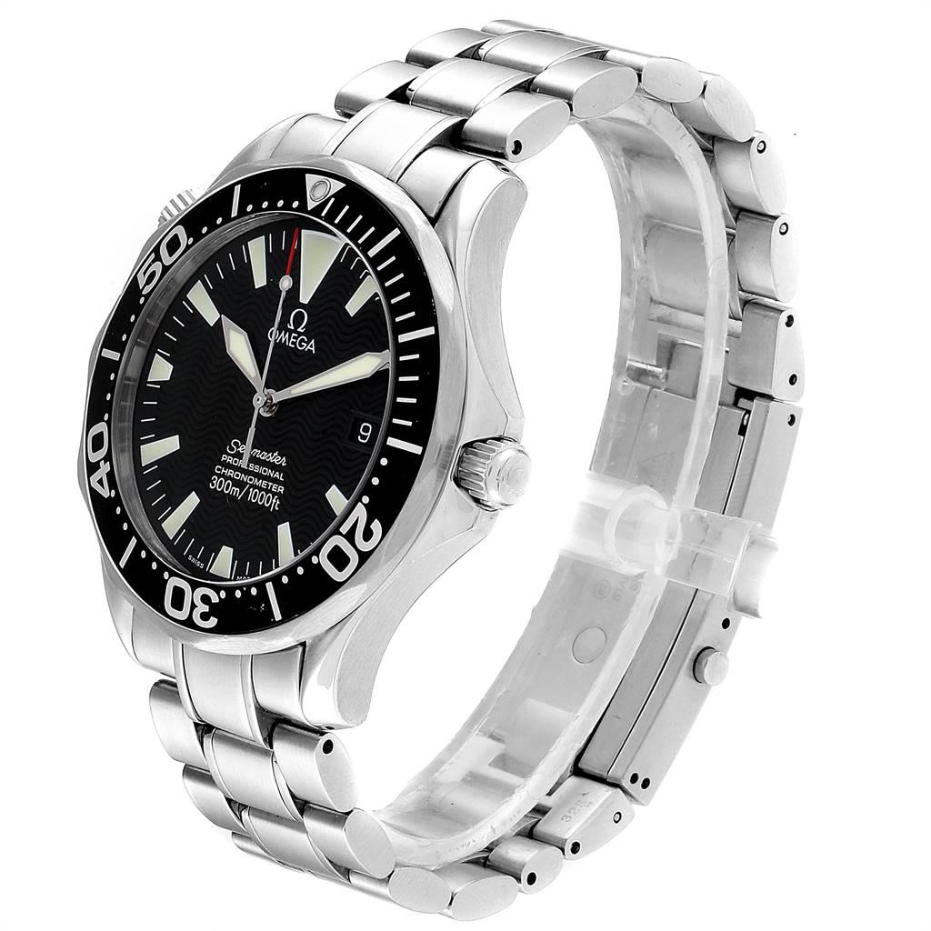 Omega Seamaster Black Wave Dial Steel Men's Watch 2254.50.00 1
