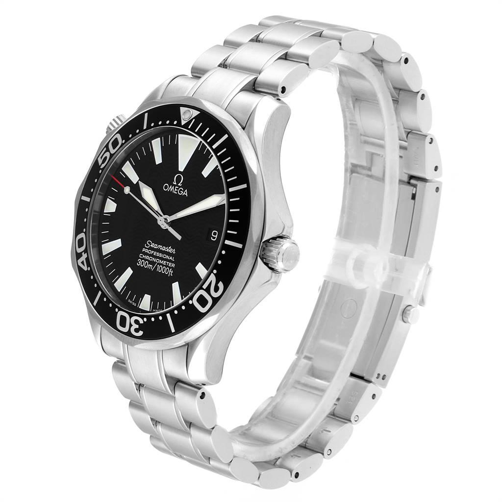 Omega Seamaster Black Wave Dial Steel Men's Watch 2254.50.00 For Sale 1