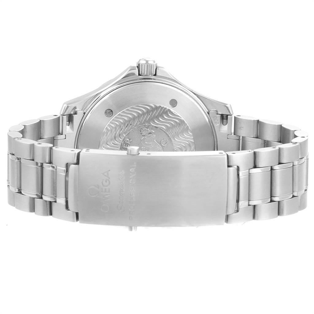 Omega Seamaster Black Wave Dial Steel Men's Watch 2254.50.00 For Sale 4